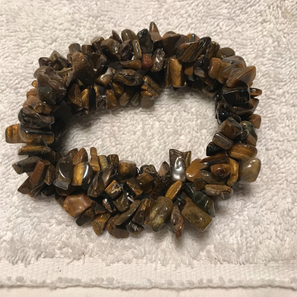 Avon Tigers Eye Stretch Bracelet New in Box 2005